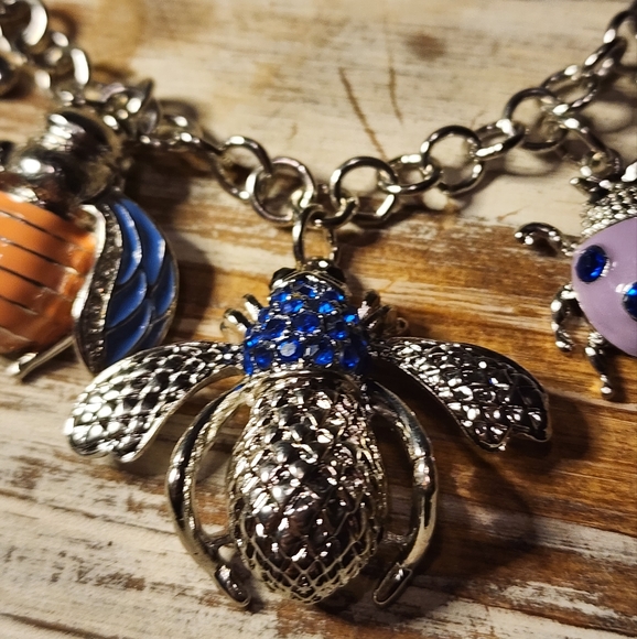 Unique Insect / Bug Charm Statment Necklace - Picture 6 of 9